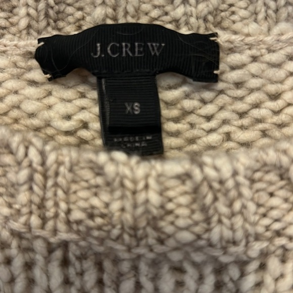 J Crew crew neck sweater 2 tone brown and cream womens size xs - Picture 3 of 7